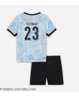 Günstige Portugal Vitinha #23 Auswärts Trikotsatzt Kinder EM 2024 Kurzarm (+ Kurze Hosen)